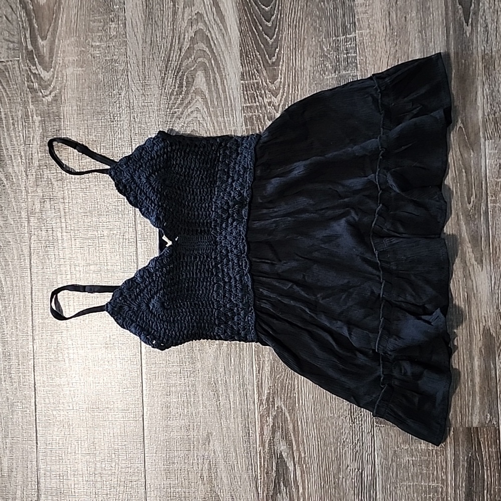 🦩 Blush crochet knit Flowing Cami 🦩